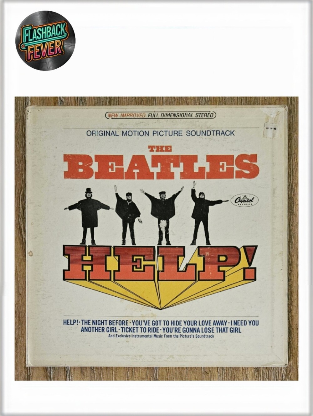 THE BEATLES•Help!•Aug 13, 1965 US Stereo (#SMAS-2386) Jacksonville, 1st Press